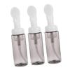 Healeved 3-Pack 60 ml Plastic Bottles, 100 ml PET Foam Dispensers with Fine Foam and Removable Brush for Travel and Facial Care view 1
