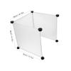 HAPINARY Transparent Cat Litter Box Guard, 3-Piece Set, Splash Guard for Open Litter Boxes, High Wall and Urine Protection for Cats and Kittens, Easy to Clean view 2