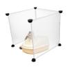 HAPINARY Transparent Cat Litter Box Guard, 3-Piece Set, Splash Guard for Open Litter Boxes, High Wall and Urine Protection for Cats and Kittens, Easy to Clean view 4