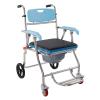 Shower Chair with Locking Swivel Joint for Older Adults, People with Disabilities and Pregnant Women - Non-Slip Bath Seat with Armrests and Backrest, Wheelchair/Shower Chair Combination view 2