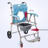Shower Chair with Locking Swivel Joint for Older Adults, People with Disabilities and Pregnant Women - Non-Slip Bath Seat with Armrests and Backrest, Wheelchair/Shower Chair Combination view 3