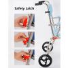 Shower Chair with Locking Swivel Joint for Older Adults, People with Disabilities and Pregnant Women - Non-Slip Bath Seat with Armrests and Backrest, Wheelchair/Shower Chair Combination view 4