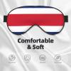Costa Rica Flag Sleep Mask, Soft Eye Cover for Women and Men view 3