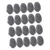 Pot Scrubbers, 20-Pack, Stainless Steel, Silver Metal Scouring Pads view 1