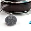 Pot Scrubbers, 20-Pack, Stainless Steel, Silver Metal Scouring Pads view 2