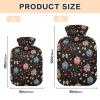 Bright Lights and Stars Hot Water Bottle with Soft Cover, 1 L view 2