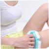 D-Shaped Body Massage Device with Plastic Handle, Blue view 4