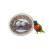 Kisangel Handwoven Natural Straw Bird Nest for Parrots and Budgerigars view 1
