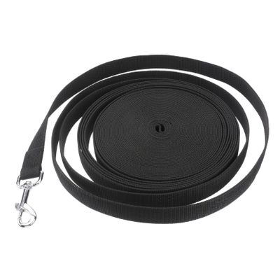 15 m Dog Training Leash for Puppies, PP, Black, Quick Release
