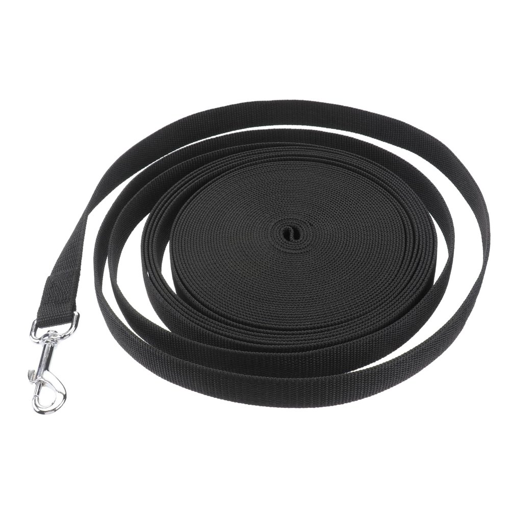 15 m Dog Training Leash for Puppies, PP, Black, Quick Release