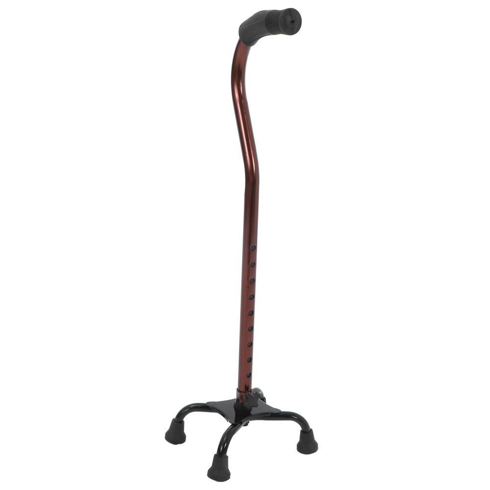 Four-Legged Aluminum Alloy Walking Cane, Black
