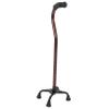 Four-Legged Aluminum Alloy Walking Cane, Black view 1