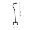 Four-Legged Aluminum Alloy Walking Cane, Black view 2