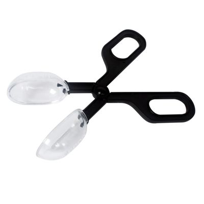 Reptile Feeding and Cleaning Clips, 2-Piece Set, Plastic, Black