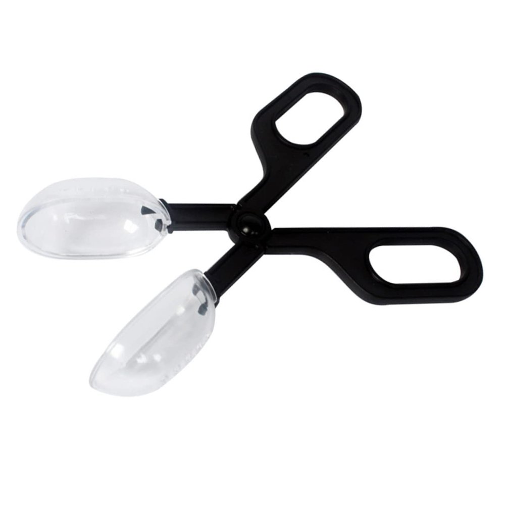 Reptile Feeding and Cleaning Clips, 2-Piece Set, Plastic, Black