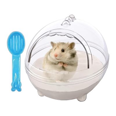 itrimaka Hamster Bathroom | Transparent Sand Bath Box for Hamsters and Small Pets