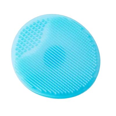 Manual Silicone Facial Cleansing Brushes, 2-Piece Set, Blue and Pink