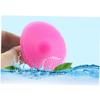 Manual Silicone Facial Cleansing Brushes, 2-Piece Set, Blue and Pink view 2