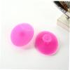 Manual Silicone Facial Cleansing Brushes, 2-Piece Set, Blue and Pink view 4