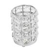 Silver Hollow Crystal Makeup Brush Holder view 1