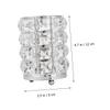 Silver Hollow Crystal Makeup Brush Holder view 2