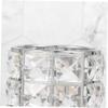 Silver Hollow Crystal Makeup Brush Holder view 3
