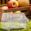 Uonguon Hamster Sand Bath Container | Transparent Bath House for Small Animals view 3