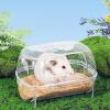 Uonguon Hamster Sand Bath Container | Transparent Bath House for Small Animals view 4