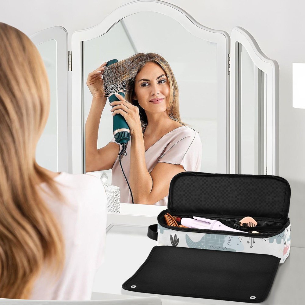 Hair Tools Travel Bag with Removable Heat-Resistant Mat