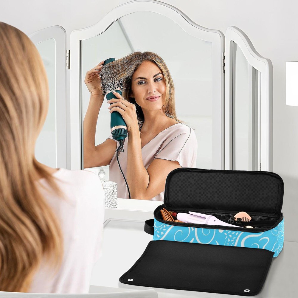 Hair Tool Travel Bag with Removable Heat-Resistant Mat