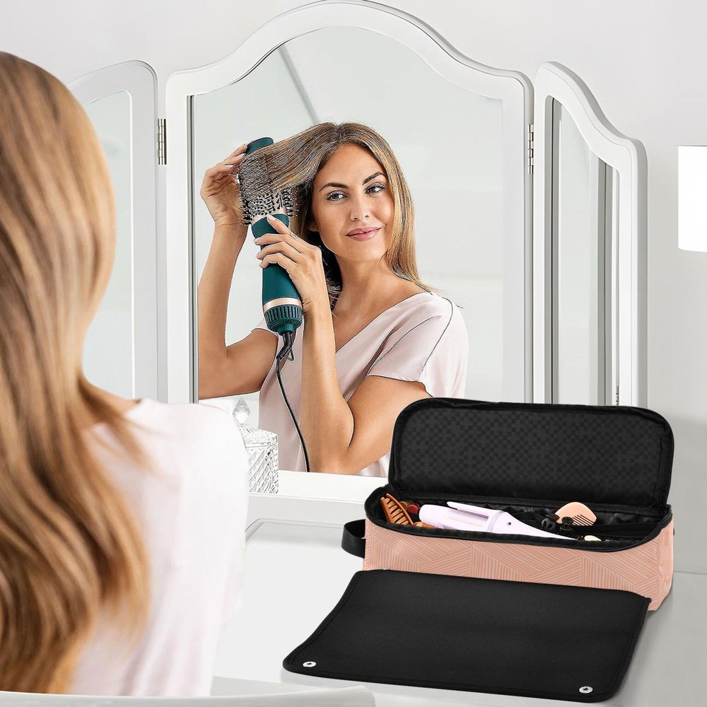 Hair Tool Travel Bag with Heat-Resistant Mat