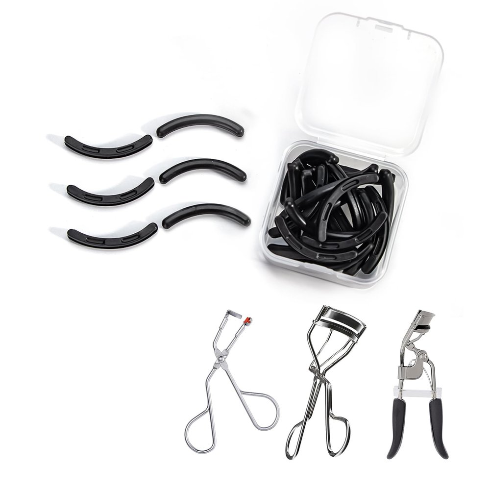 Shiseido & Revlon Compatible Silicone Eyelash Curler Pads, 24 pcs