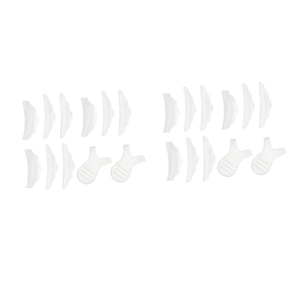 HAPINARY 2-Piece Silicone Eyelash Extension Set with Lash Patches and Brushes