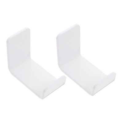 PRETYZOOM Acrylic Wall-Mounted Hair Band Holders, White, 2 Pieces