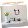 PRETYZOOM Acrylic Wall-Mounted Hair Band Holders, White, 2 Pieces view 2