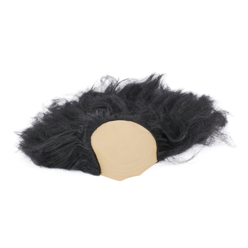Beavorty Black Latex Bald Wig with Comfortable Wig Cap