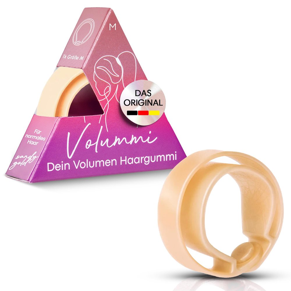 Volummi Hair Tie Sandy Gold M – More Volume for Medium Hair