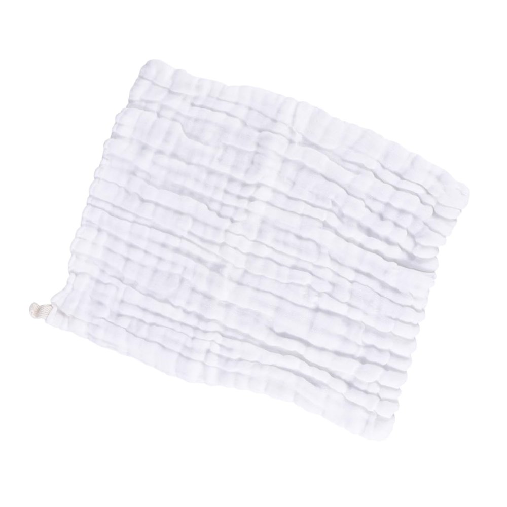Newborn Cotton Baby Washcloths, 4-Pack, White