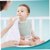 Newborn Cotton Baby Washcloths, 4-Pack, White view 2