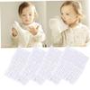 Newborn Cotton Baby Washcloths, 4-Pack, White view 3