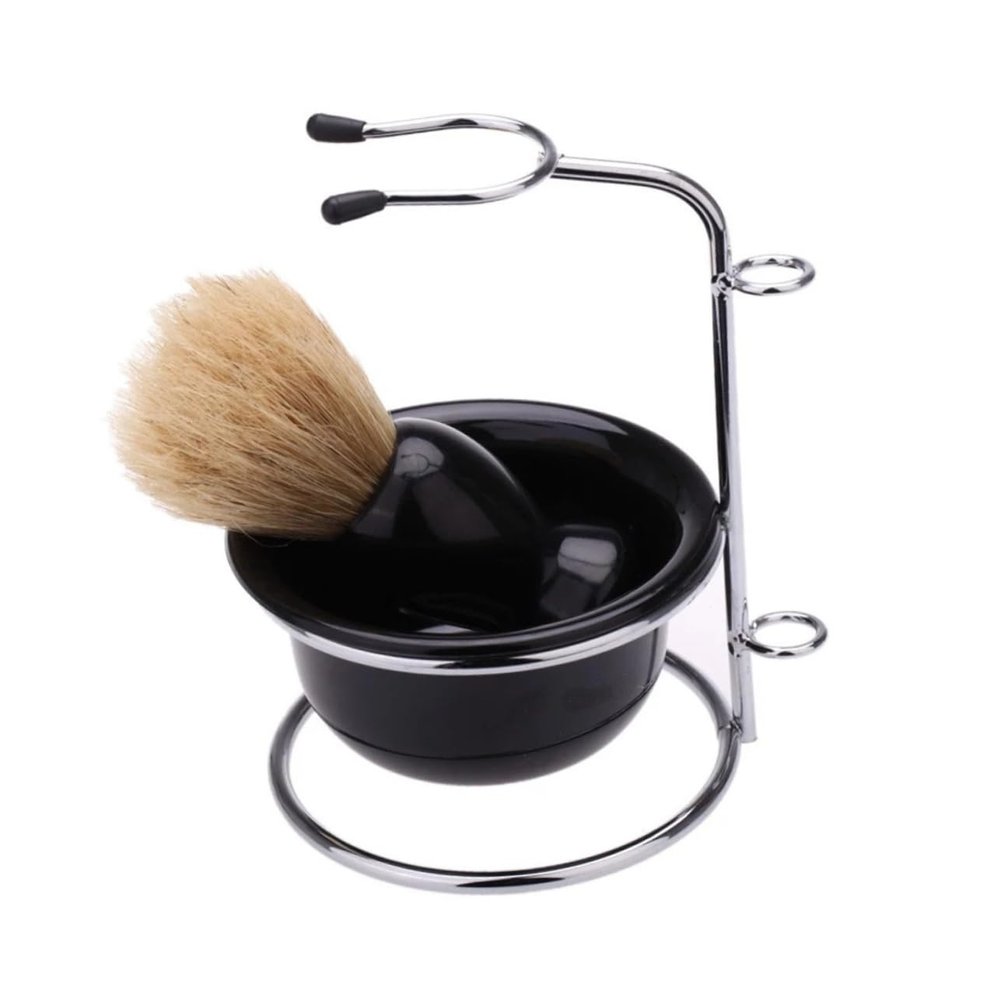 FOMIYES Men's Shaving Set with Brush Stand and Bowl