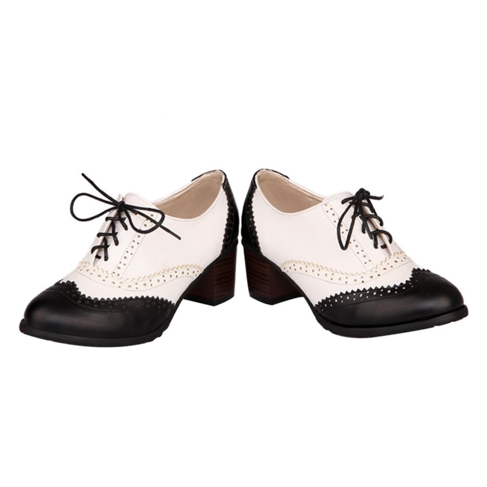 GALPADA Women's Breathable Block Heel Pumps