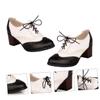 GALPADA Women's Breathable Block Heel Pumps view 4