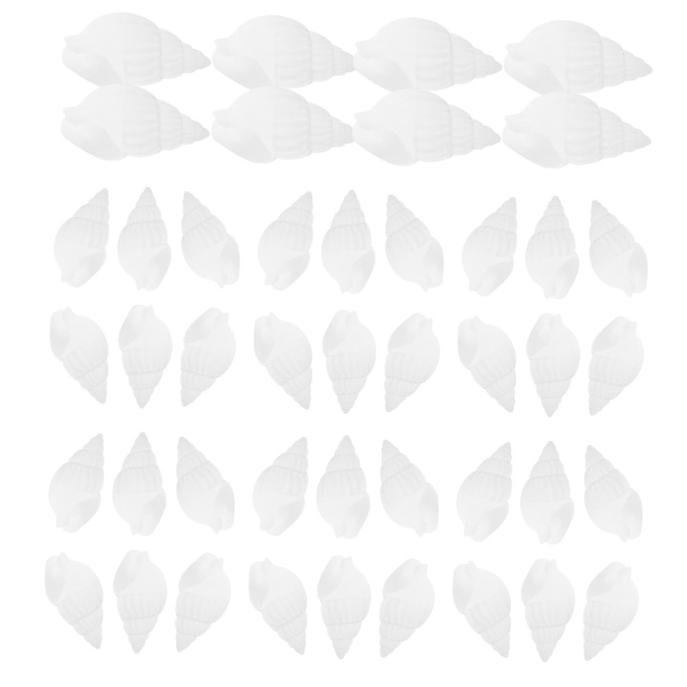 Amosfun 100 Pcs White Small Shells for Craft Projects