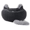 SJHDHDA Plush Velvet Cat Nest Bed with Cat Ears, Washable, Warm, Round Calming Donut Bed for Kittens and Puppies view 1