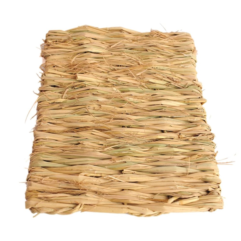INOOMP 2-Pack Handwoven Seagrass Mats for Small Pets