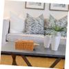 Woven PP Tissue Box Cover with Compartments for Table Organization view 2