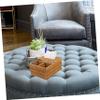 Woven PP Tissue Box Cover with Compartments for Table Organization view 3