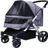 ERSINIAN Pet Stroller for Large Dogs, 600D Oxford Fabric, Aluminum Alloy, 30 kg Capacity, Gray A view 1