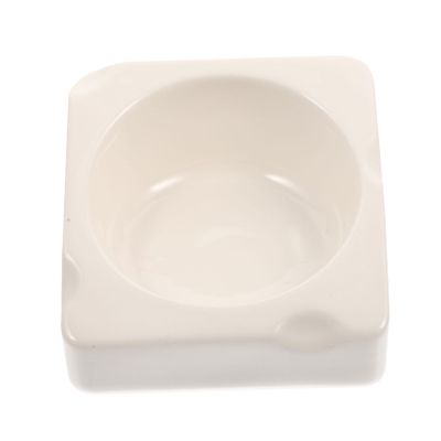 BUGUUYO Ceramic Hamster Bowl, Cheese Shape, Washable and Break-Resistant, for Chinchillas and Small Pets